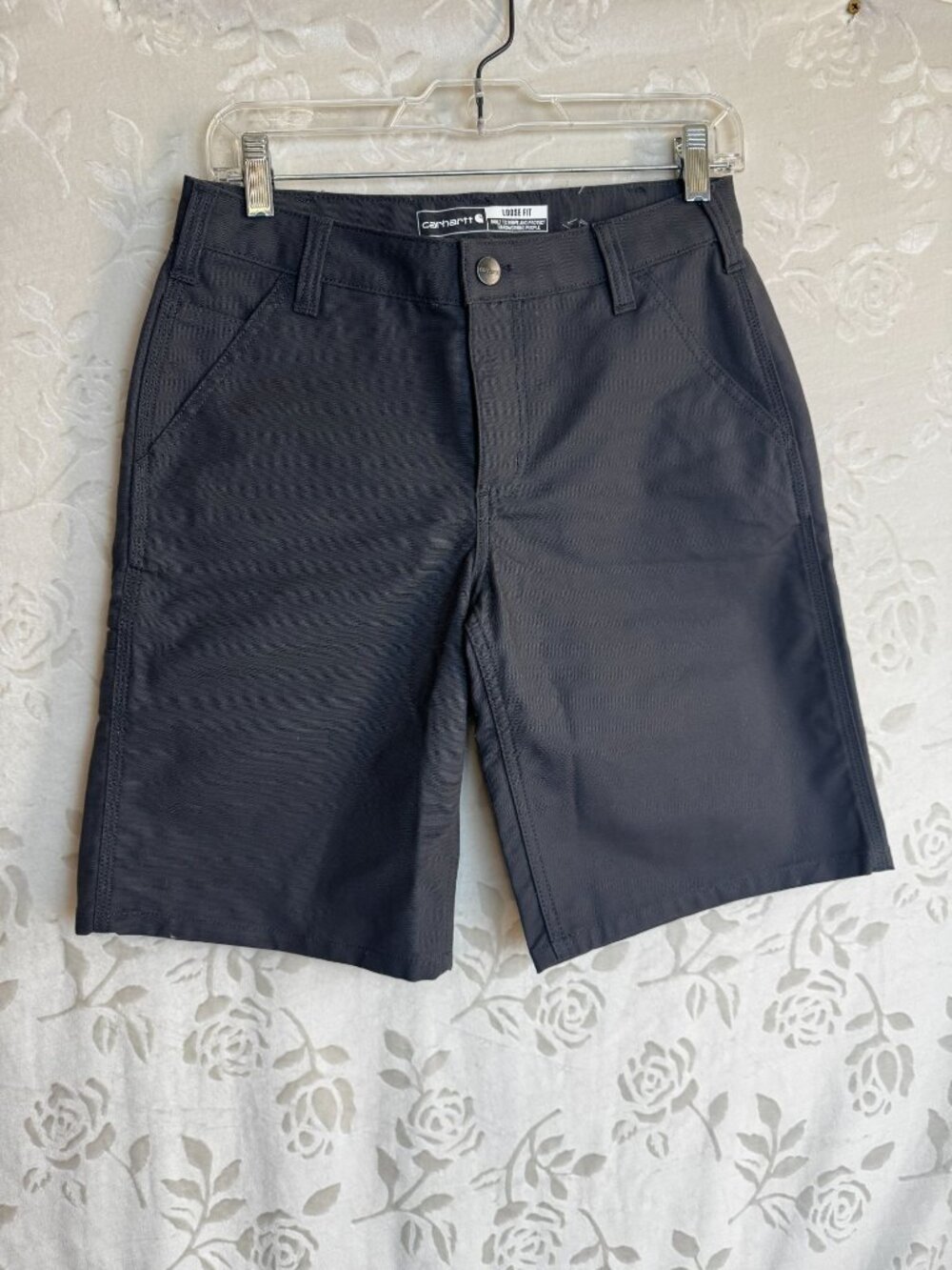 Carhartt Womens Utility Shorts 10" Rugged Flex Loose Fit Durable Workwear Size 4 - Picture 1 of 8